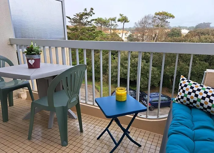 A Jean De Monts Avec Balcon Et Wifi - Fr-1-323-508 아파트 생장드몽