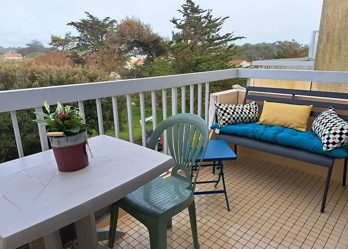 A Jean De Monts Avec Balcon Et Wifi - Fr-1-323-508 아파트